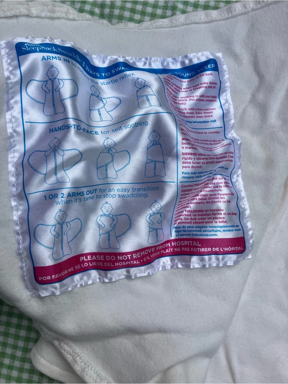 Halo sleep sack swaddle NB newborn the original wearable blanket